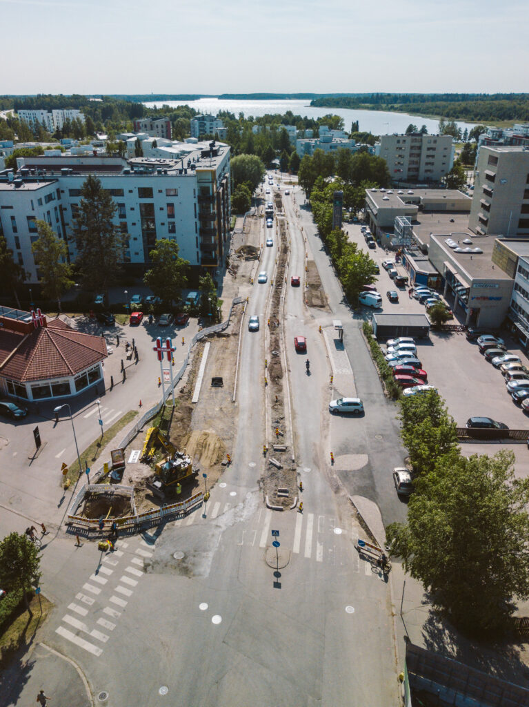 Järvenpää Helsingintien remontti