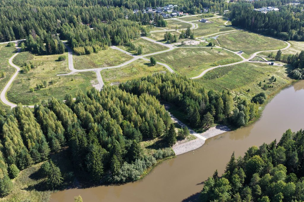 Joenrannan asuinalueen rakentaminen