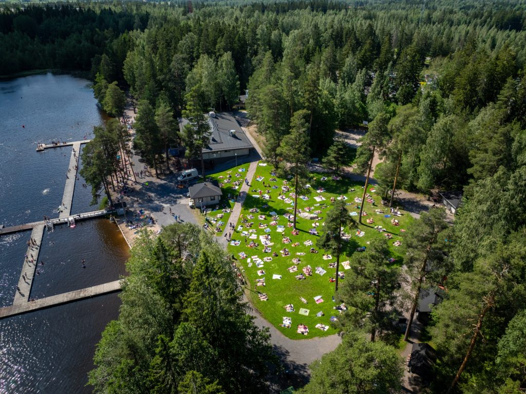 Ilmakuva Kuusijärven ulkoilualueesta